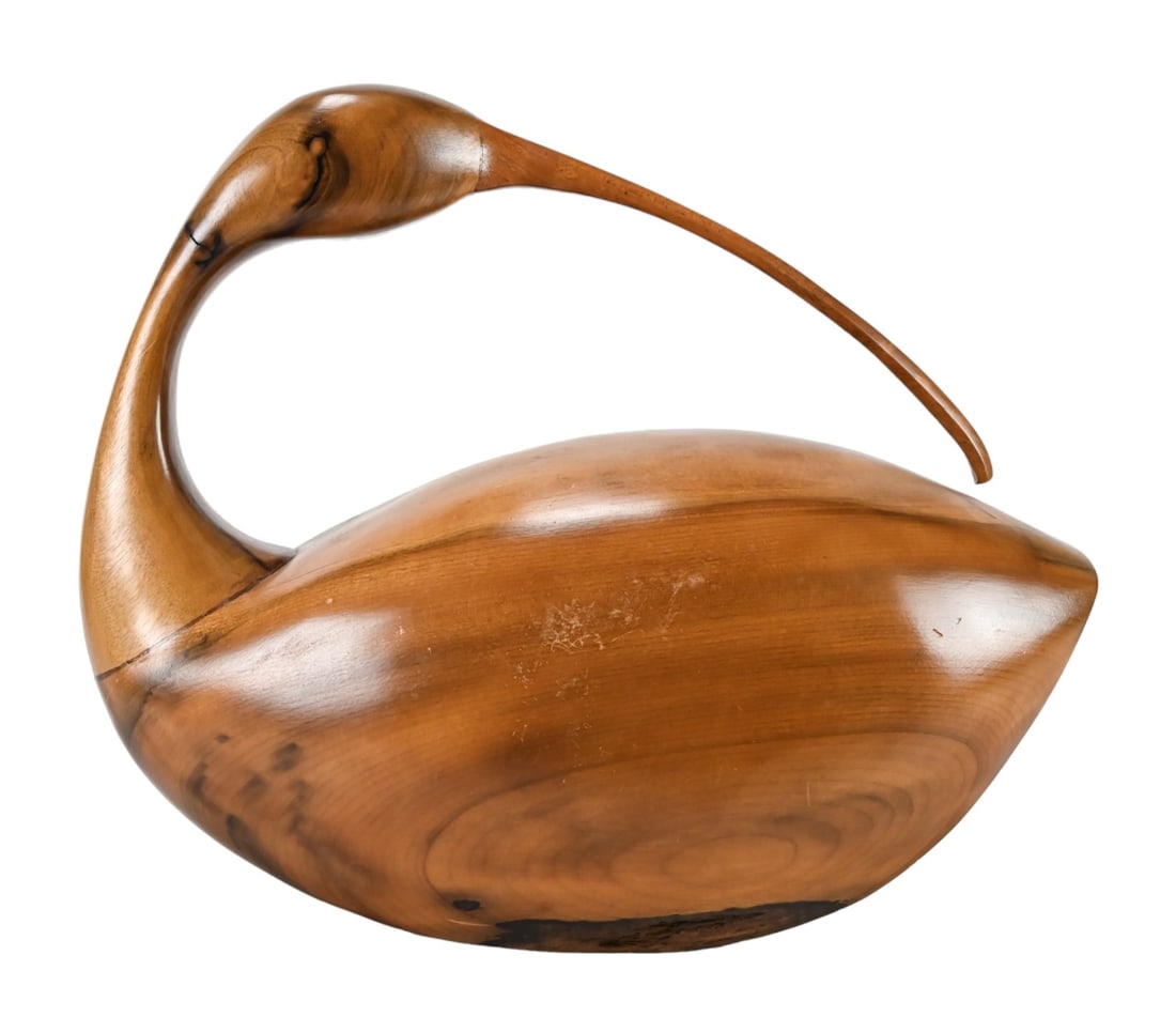 Kevin Morin Signed Hand Carved Wooden Shore Bird (1 of 6)