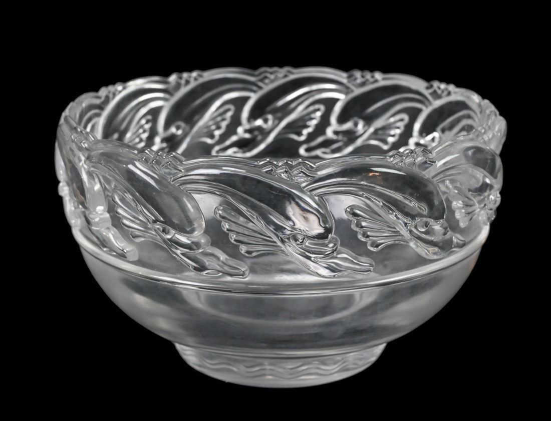 Tiffany and Co Crystal Dolphin Bowl (1 of 8)