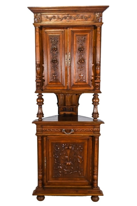 Antique French Carved Baroque Barley Twist Hunt (1 of 20)