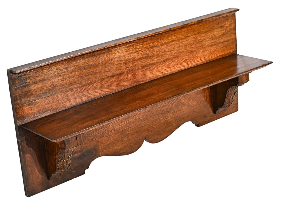 Antique Hand Carved Mahogany Shelf (1 of 11)