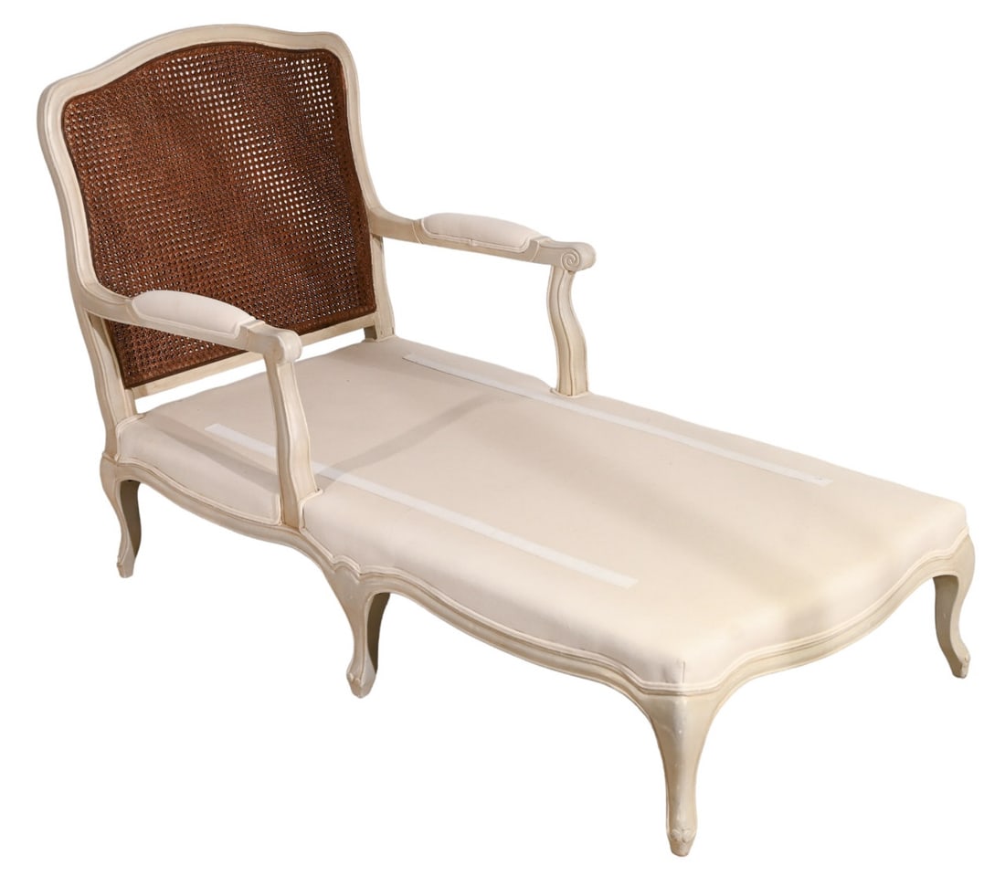 Louis VX Style Carved Cane Back Lounge Chair (1 of 12)