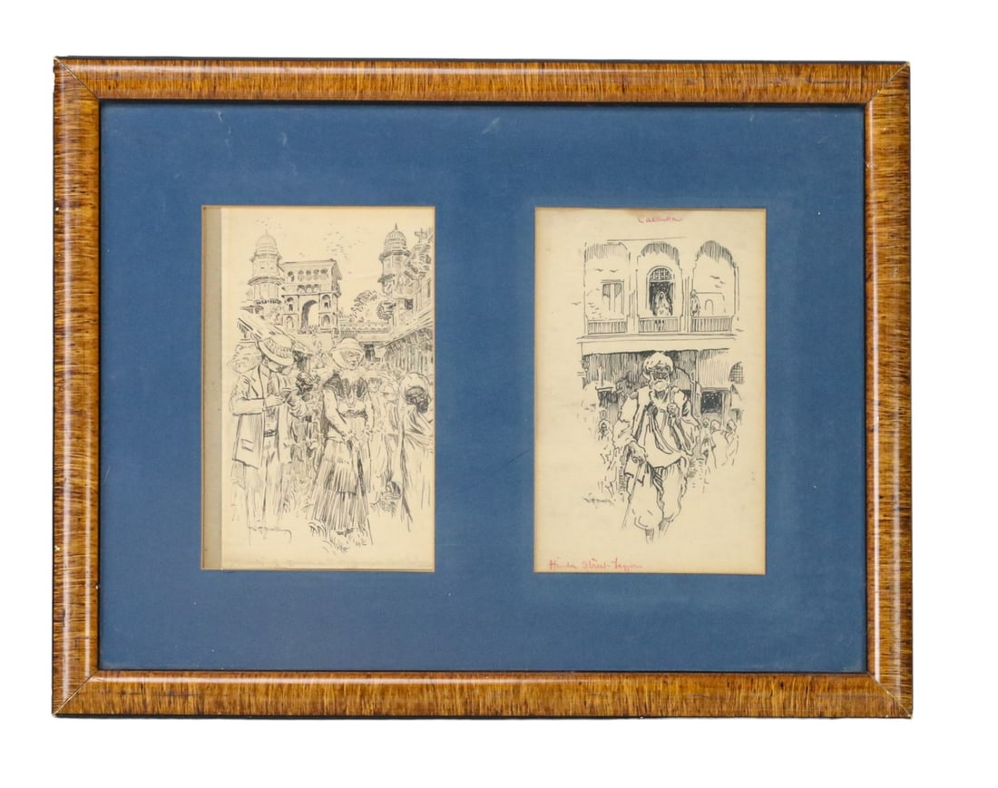 2 William Henry Drake Antique Signed Ink Drawings (1 of 9)