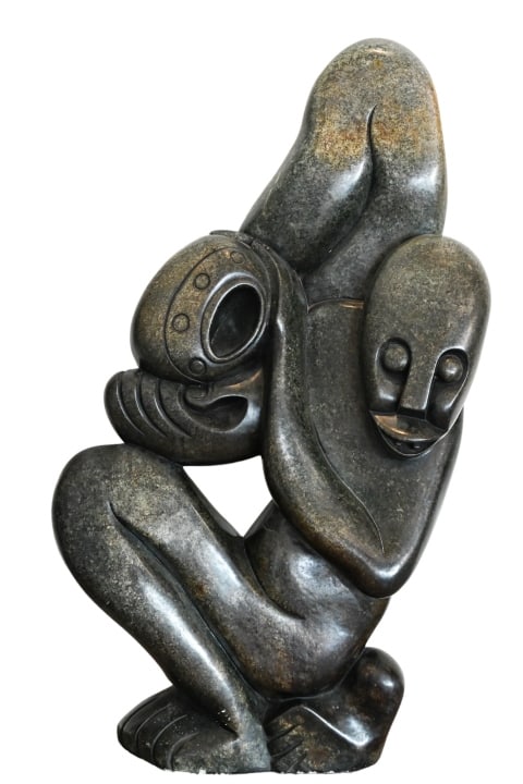 Kefas Mangwanda Signed Carved Stone Sculpture (1 of 12)