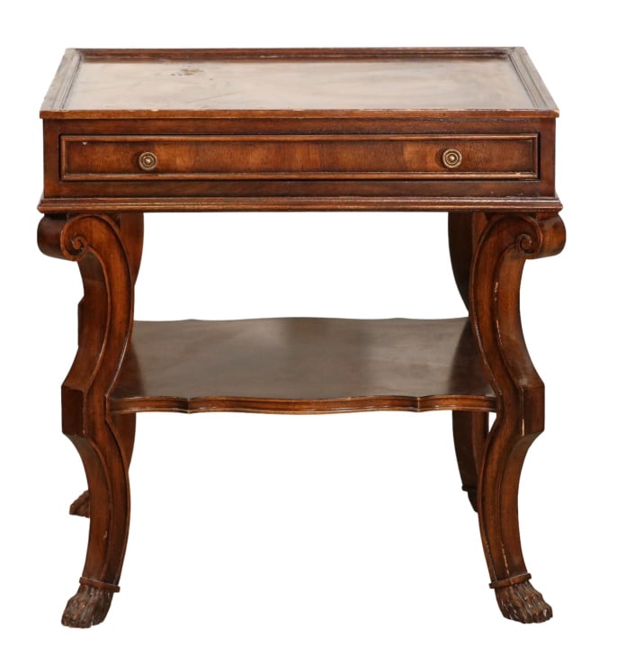 Century Furniture Lion Paw Square Side Table (1 of 11)