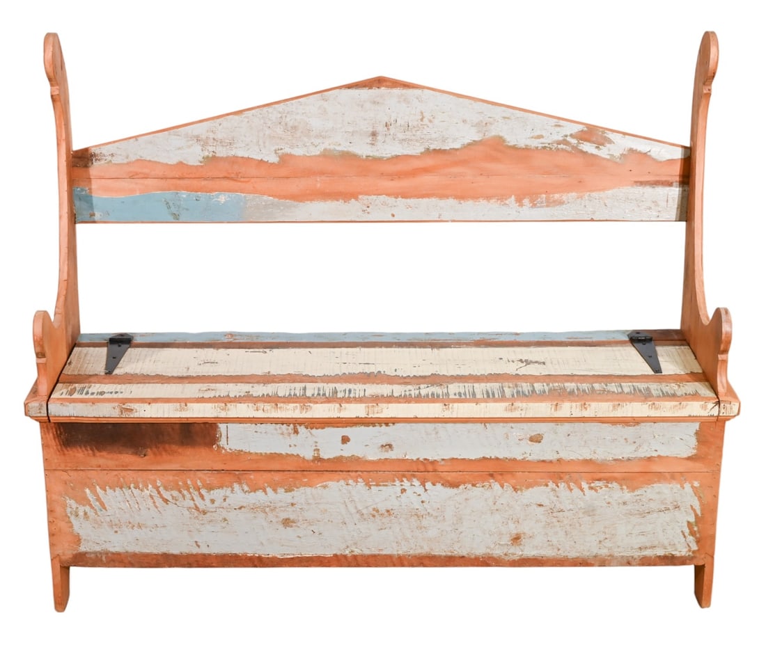 Farm Style Reclaimed Wood Storage Bench (1 of 19)