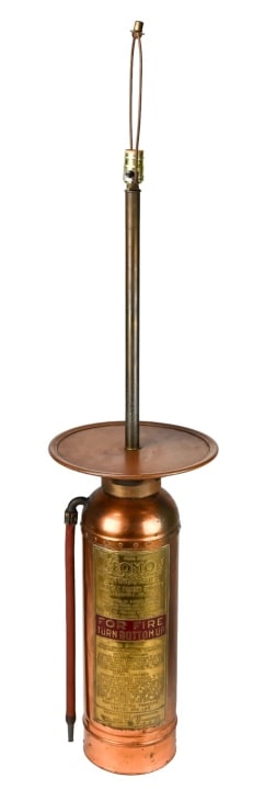 Antique Copper Fire Extinguisher Table Lamp (1 of 9)