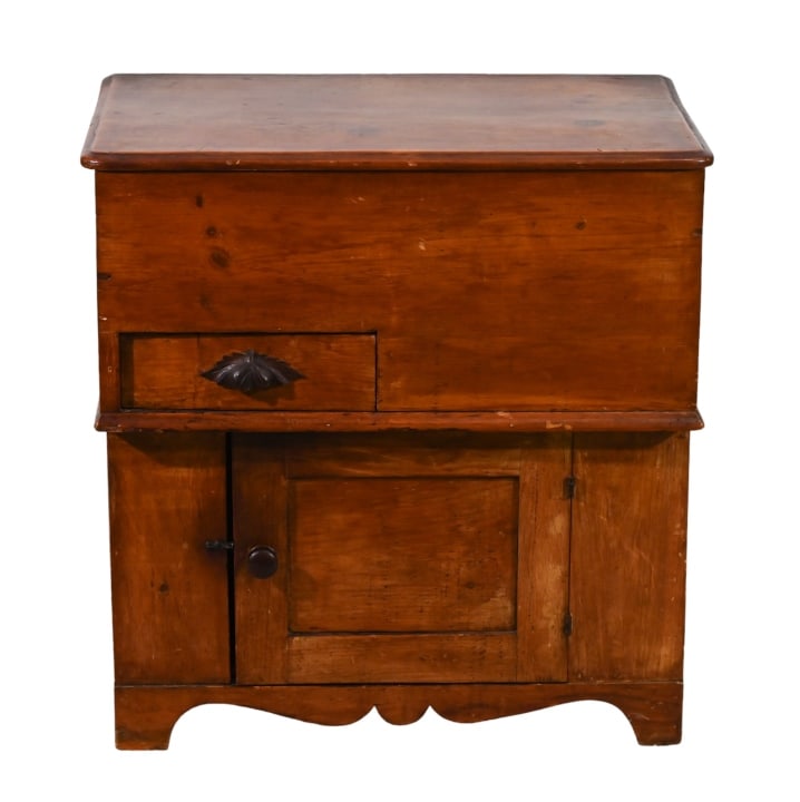 Antique Pine Dry Sink Washstand with Flip Top (1 of 15)
