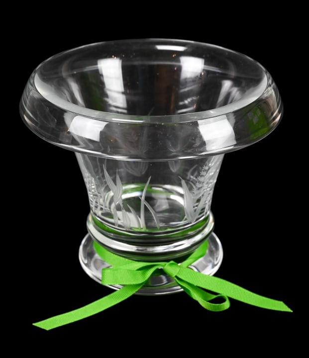 William Yeoward Cut Crystal Meadow Low Vase (1 of 10)