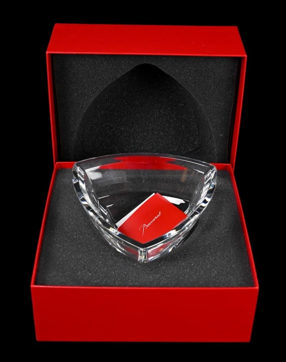 Baccarat France Large Crystal Giverny Vase in Box (1 of 10)