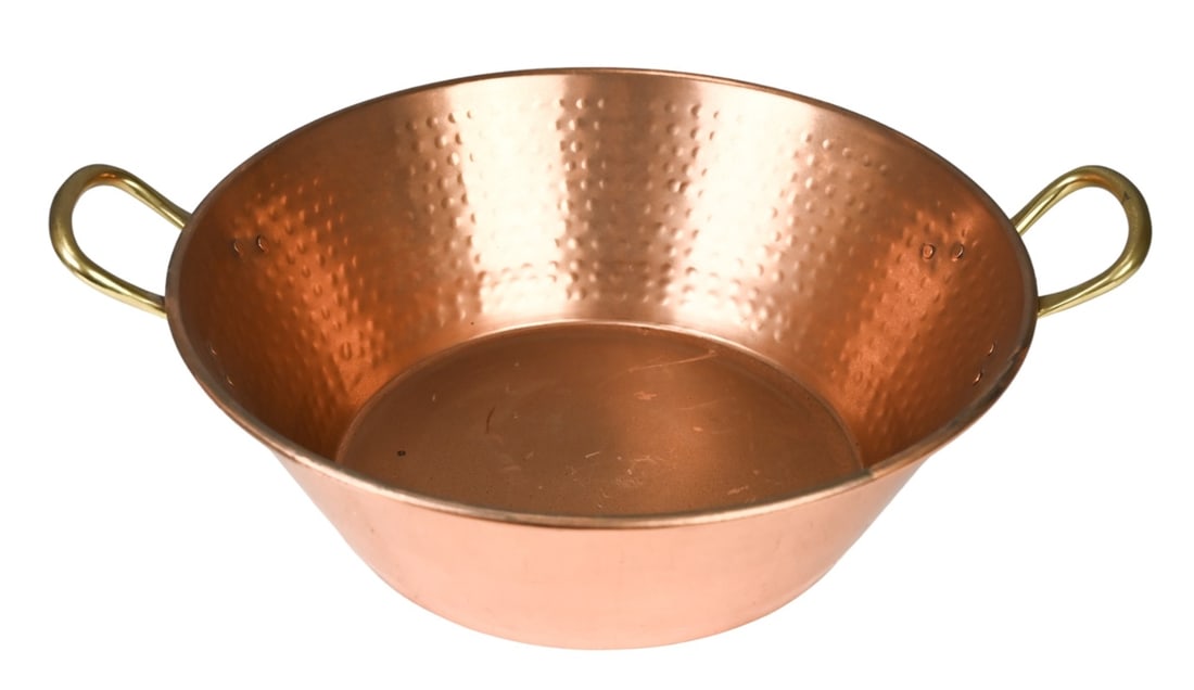 Copper Pan with Brass Handles (1 of 9)