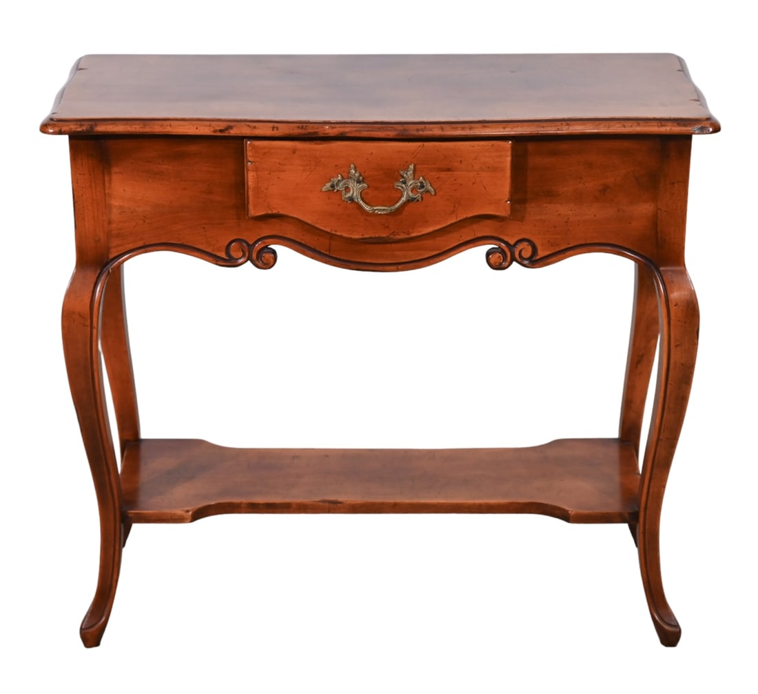 Louis XV Style Carved Console Table with Dawer (1 of 16)