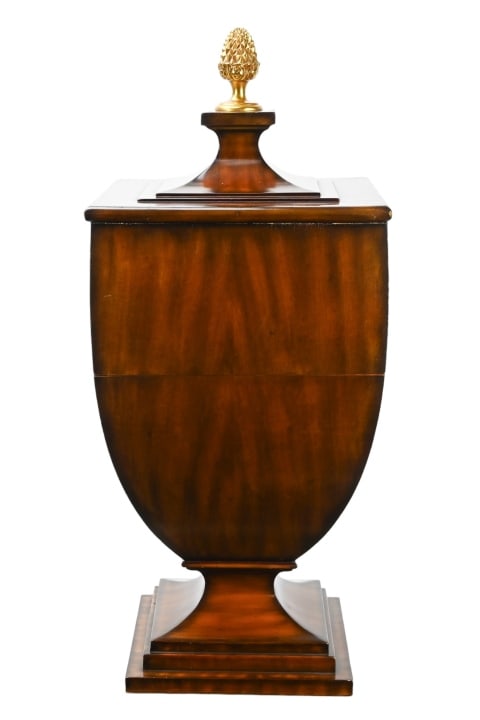 Maitland Smith Empire Style Mahogany Cutlery Urn (1 of 17)