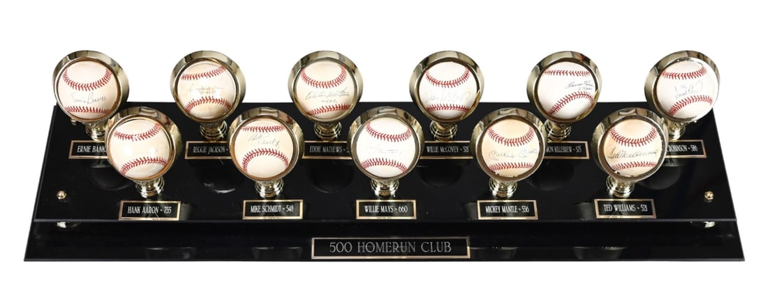 Collection 11 500 Home Run Club Signed Baseballs (1 of 13)