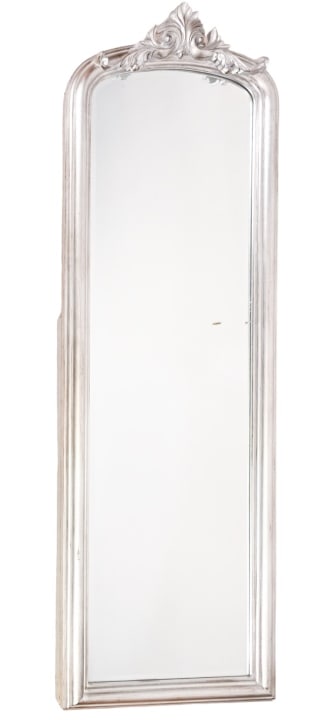Contemporary Silver Painted Tall Dressing Mirror (1 of 12)