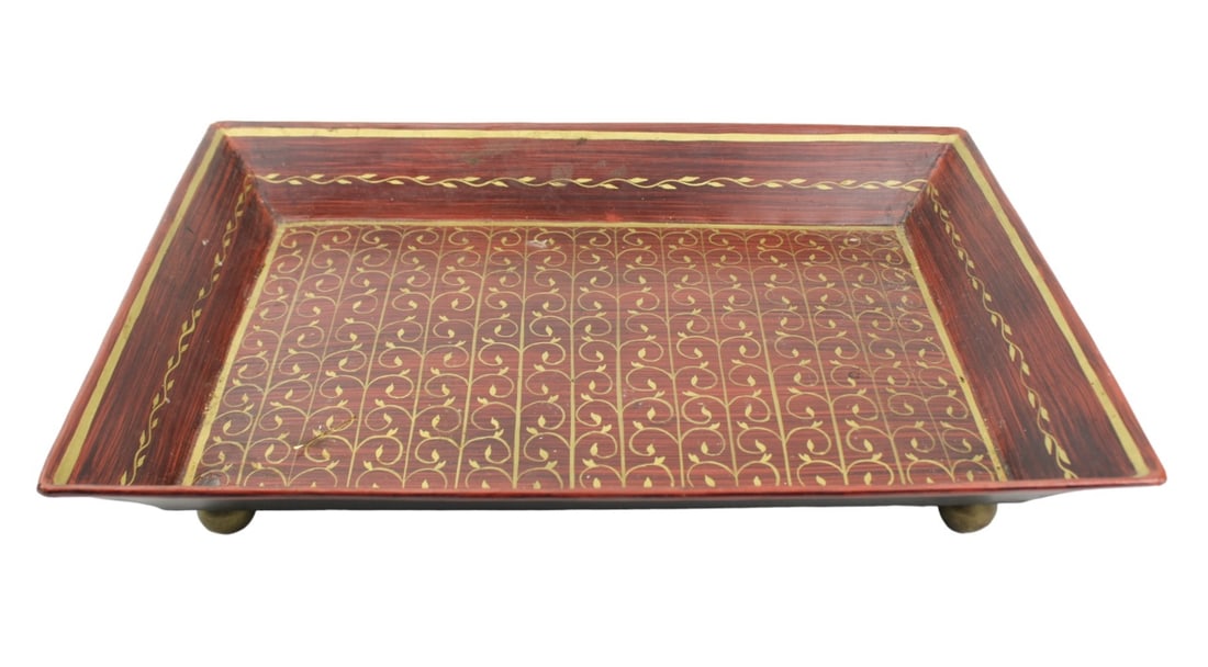 Antique Hand Painted Tole Table Tray (1 of 7)