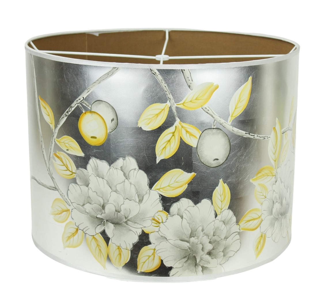 Hand Painted Custom Made Large Drum Lamp Shade (1 of 7)