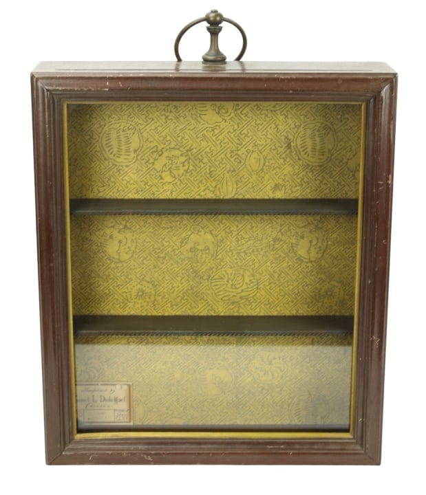 Antique Edwin Cole Deco Hanging Display Cabinet (1 of 9)