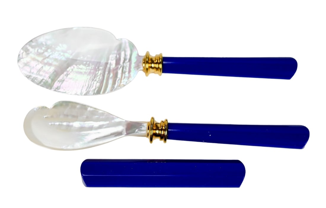 Faberge Mother Pearl Caviar Set (1 of 12)