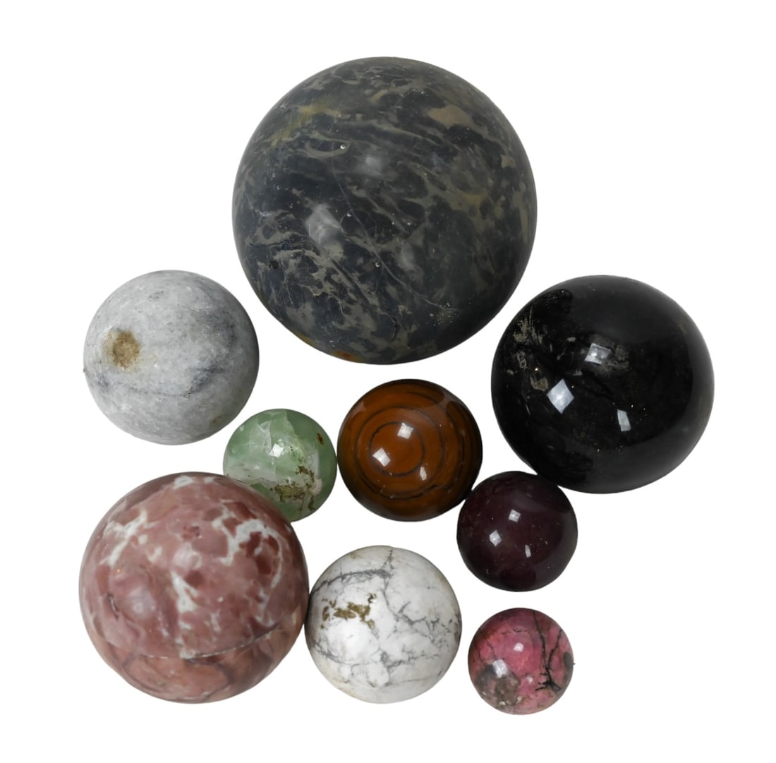 Collection Carved Sphere Form Hard Stone & Marble (1 of 7)