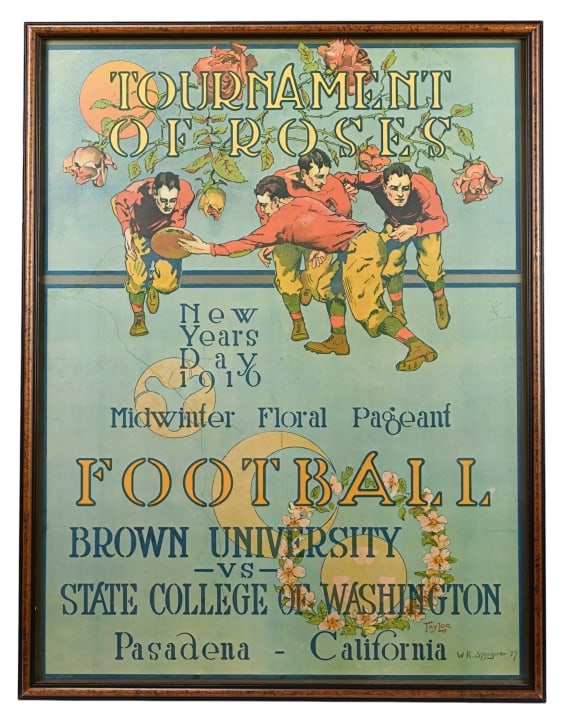 Tournament of Roses Football Poster Vintage Print (1 of 8)