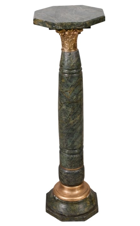 Neoclassical Gilt Bronze Mounted Marble Column (1 of 7)