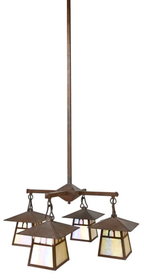 Arroyo Craftsman Carmel Mission Style Chandelier (1 of 7)