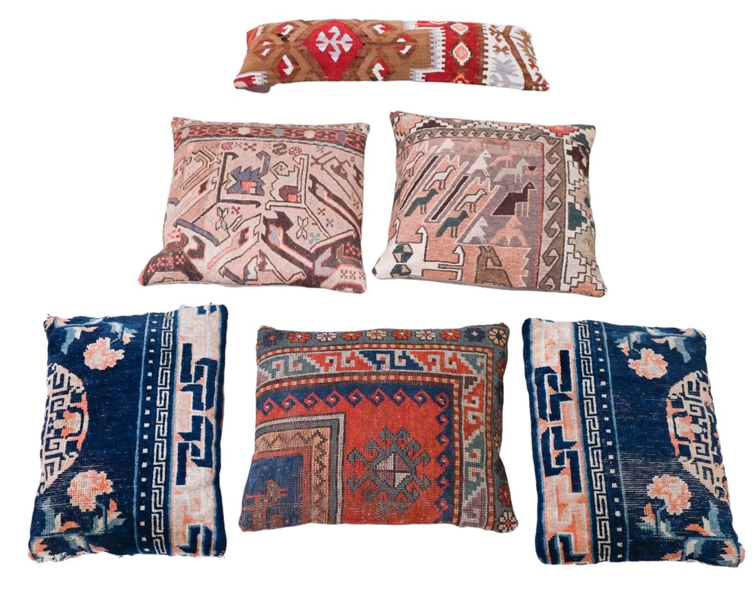 5 Hand Woven Turkish Kilim Throw Pillows (1 of 12)