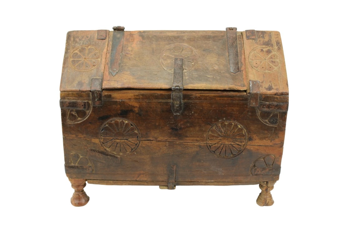 Antique 19th C Indo Persian Mughal Dowry Chest (1 of 12)
