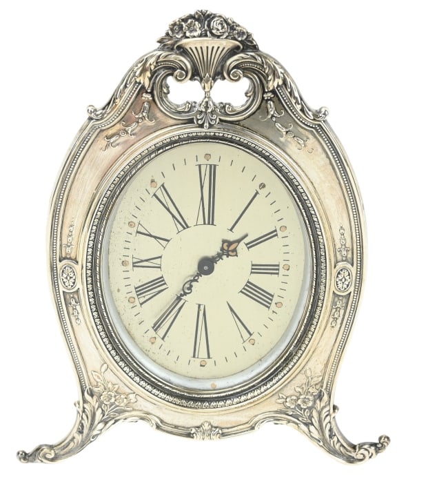 Reed and Barton Sterling Waltham Dresser Clock (1 of 11)