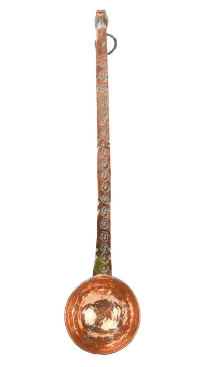Indo Persian Hammered Copper Heavy Ladle (1 of 10)