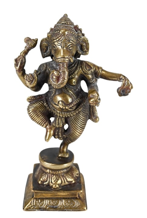 Antique Bronze Dancing Ganesha Statue (1 of 7)
