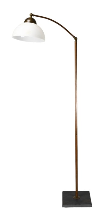 Mid Century Adjustable Brass Floor Lamp (1 of 7)