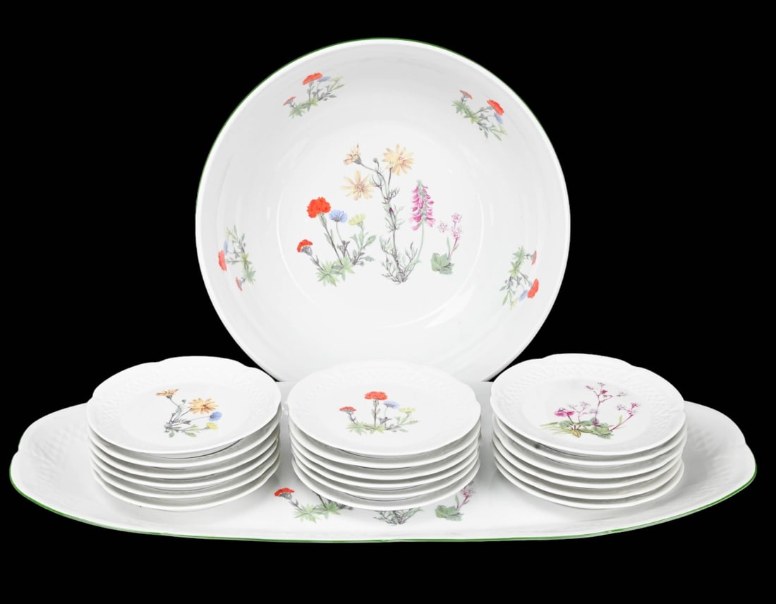 Philippe Deshoulieres Porcelain Wildflower Plates (1 of 15)