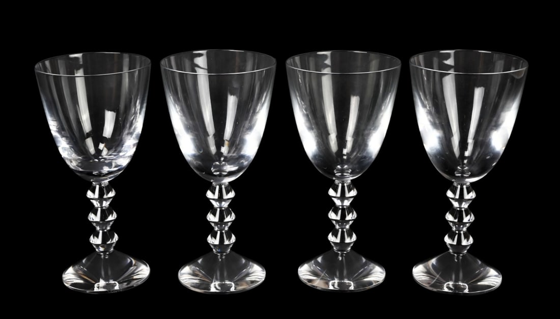 4 Baccarat France Vega Medium Stem Crystal Glasses (1 of 7)