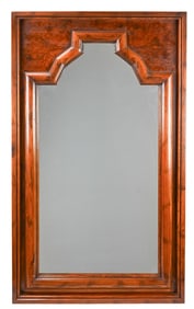 American Empire Style Burled Wood w Interior Frame