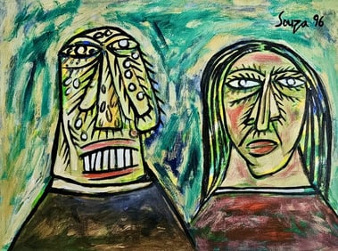 Francis Newton Souza Untitled  Acrylic on Paper