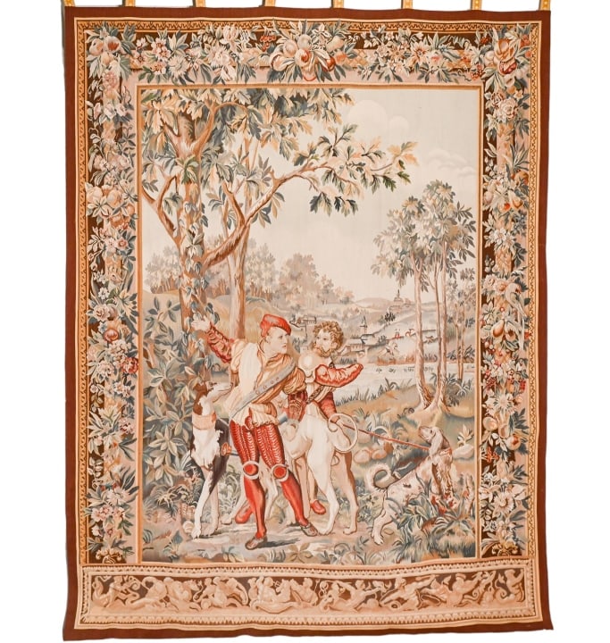 Renaissance Style Hunting Scene Tapestry (1 of 14)