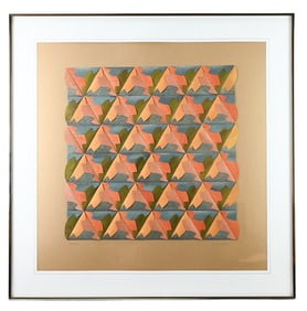Anne Youkeles Signed 3D Serigraph Arabesque