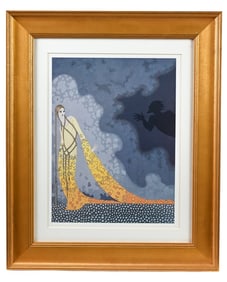 Erte Melisande & Golaud Print Framed