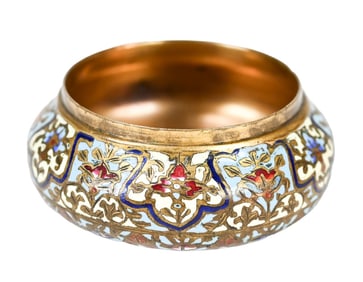 Antique Champleve Cloisonne Enamel Bronze Censor
