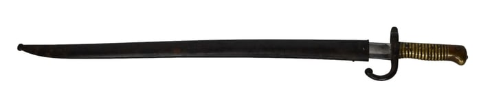 Antique French M1866 Chassepot Bayonet Dated 1868