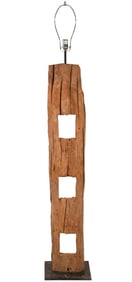 Rustic Driftwood Floor Standing Lamp