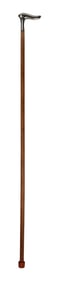 Vintage Cane with Hallmarked Sterling Silver Head