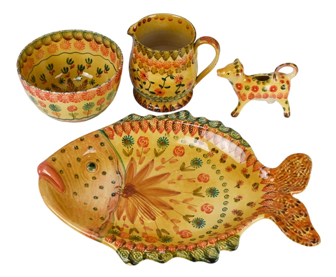 Modilgliani Italy Hand Painted Ceramic Table Top (1 of 10)