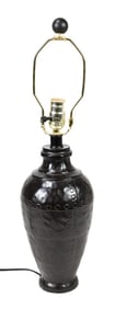 Vintage Brutalist Iron Lamp Base