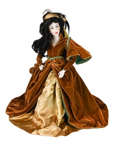 Franklin Mint Heirloom Scarlett Porcelain Doll
