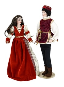 Franklin Mint Heirloom Romeo and Juliet Dolls