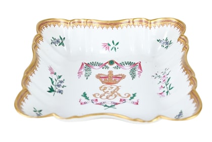 Antique French Samson Porcelain Dish God Save King