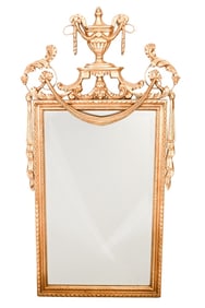 Lois Solomon Adams Style Carved and Gilded  Mirror