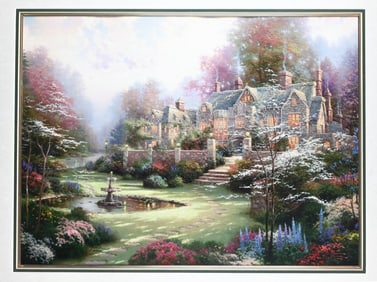 Thomas Kinkade Signed Numbered Lithograph Garden